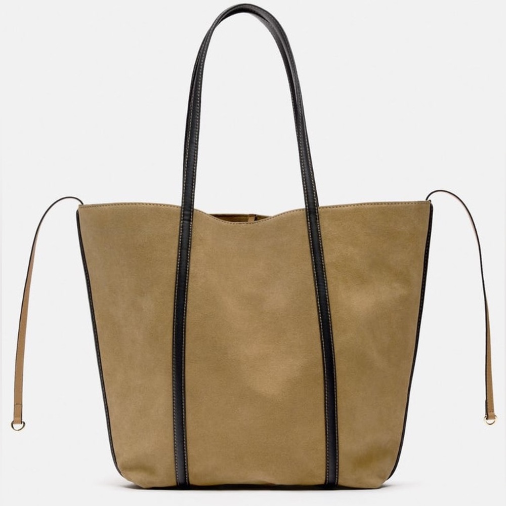 ZARA Suede Tote